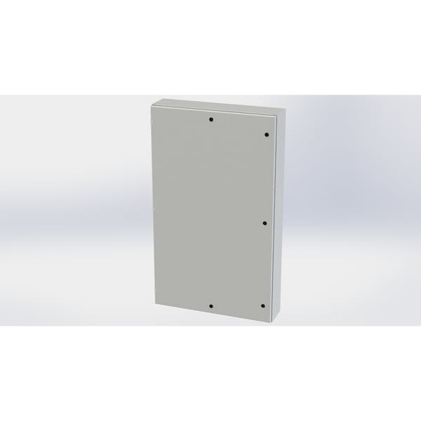 1/4 Turn Latch Electrical Enclosures, 60 in H, 8 in D, 36 in W, NEMA 3R, 4, 12, 13, Carbon Steel